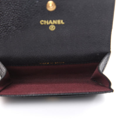 Chanel Caviar Quilted Flap Card Holder Black 5 of 8