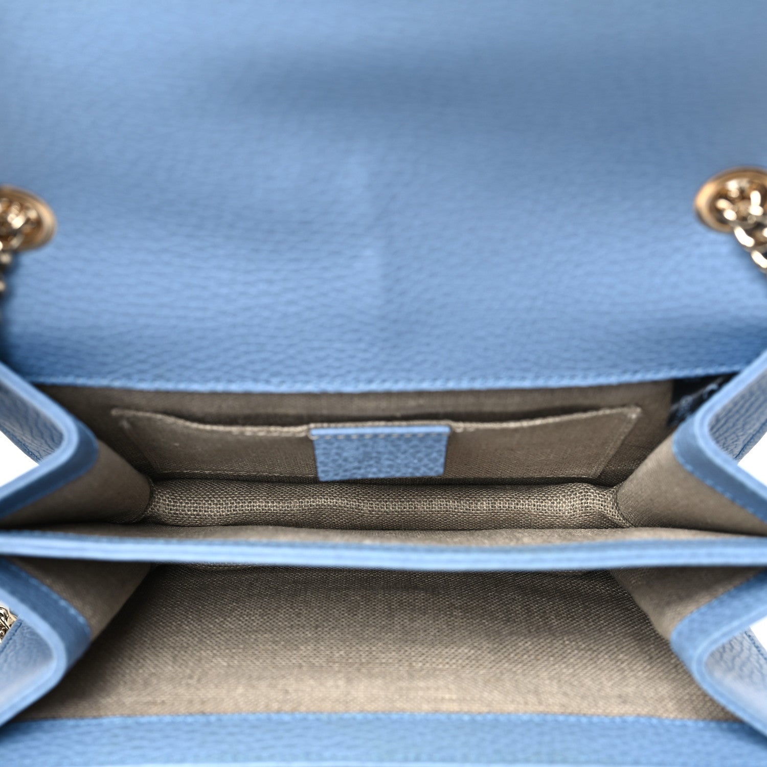 Gucci Dollar Calfskin Small Interlocking G Shoulder Bag Mineral Blue 5 of 11