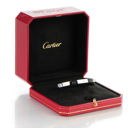 Cartier 18K White Gold LOVE Cuff Bracelet 20 5 of 5