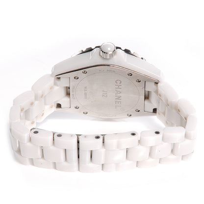 Chanel Stainless Steel Ceramic 38mm J12 Automatic Watch White 3 of 6