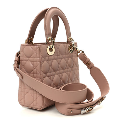 Christian Dior Lambskin Cannage Small My ABCDior Lady Dior Fard 3 of 10