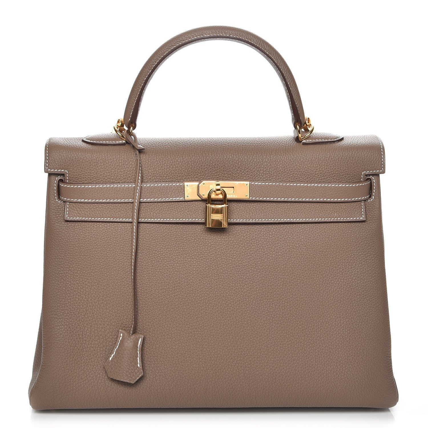 Hermes Togo Kelly Retourne 35 Etoupe 1 of 34