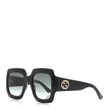 Gucci Acetate Square Frame Sunglasses GG0053S Black 1 of 7