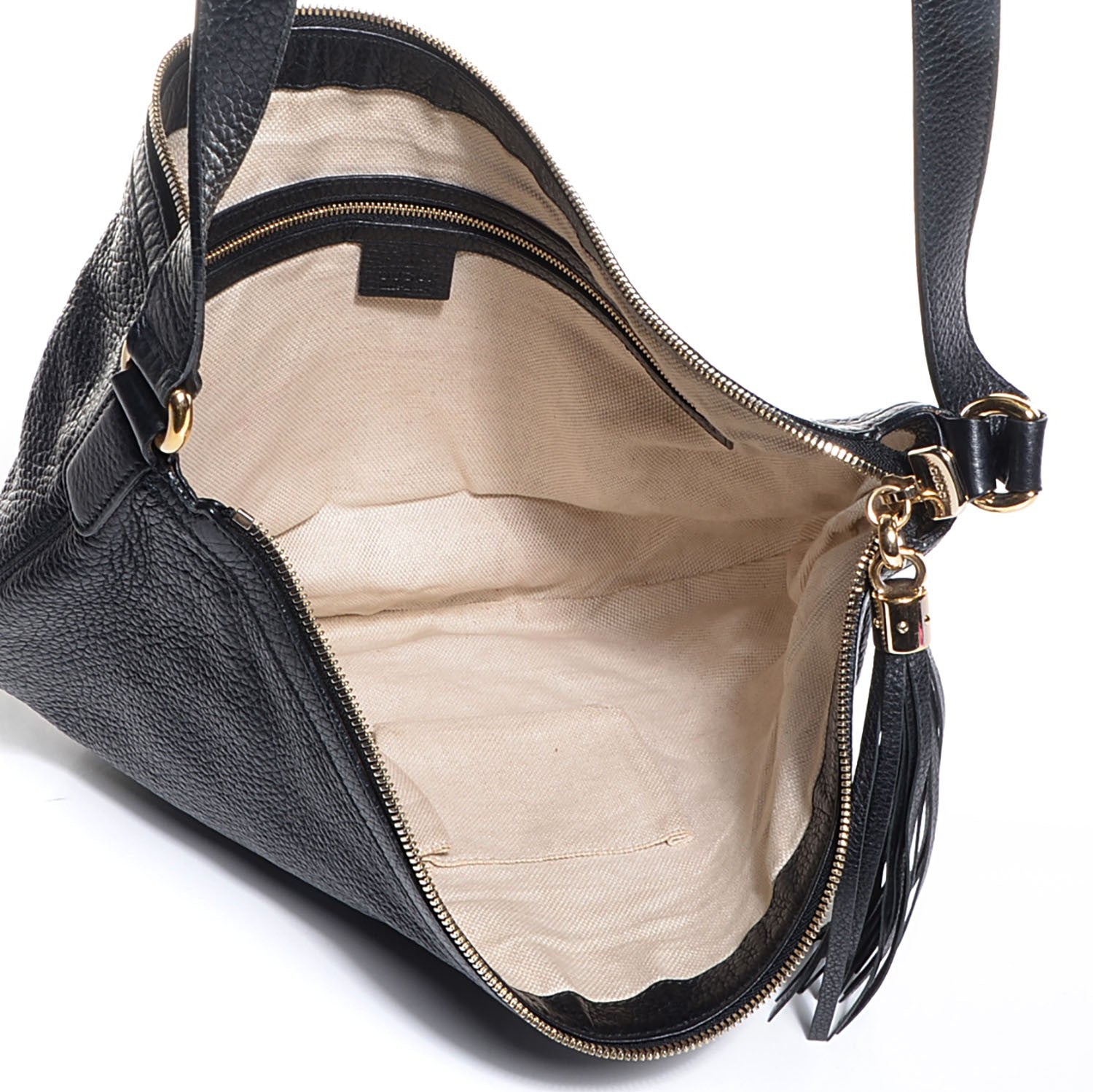 Gucci Pebbled Calfskin Medium Soho Hobo Black 5 of 7