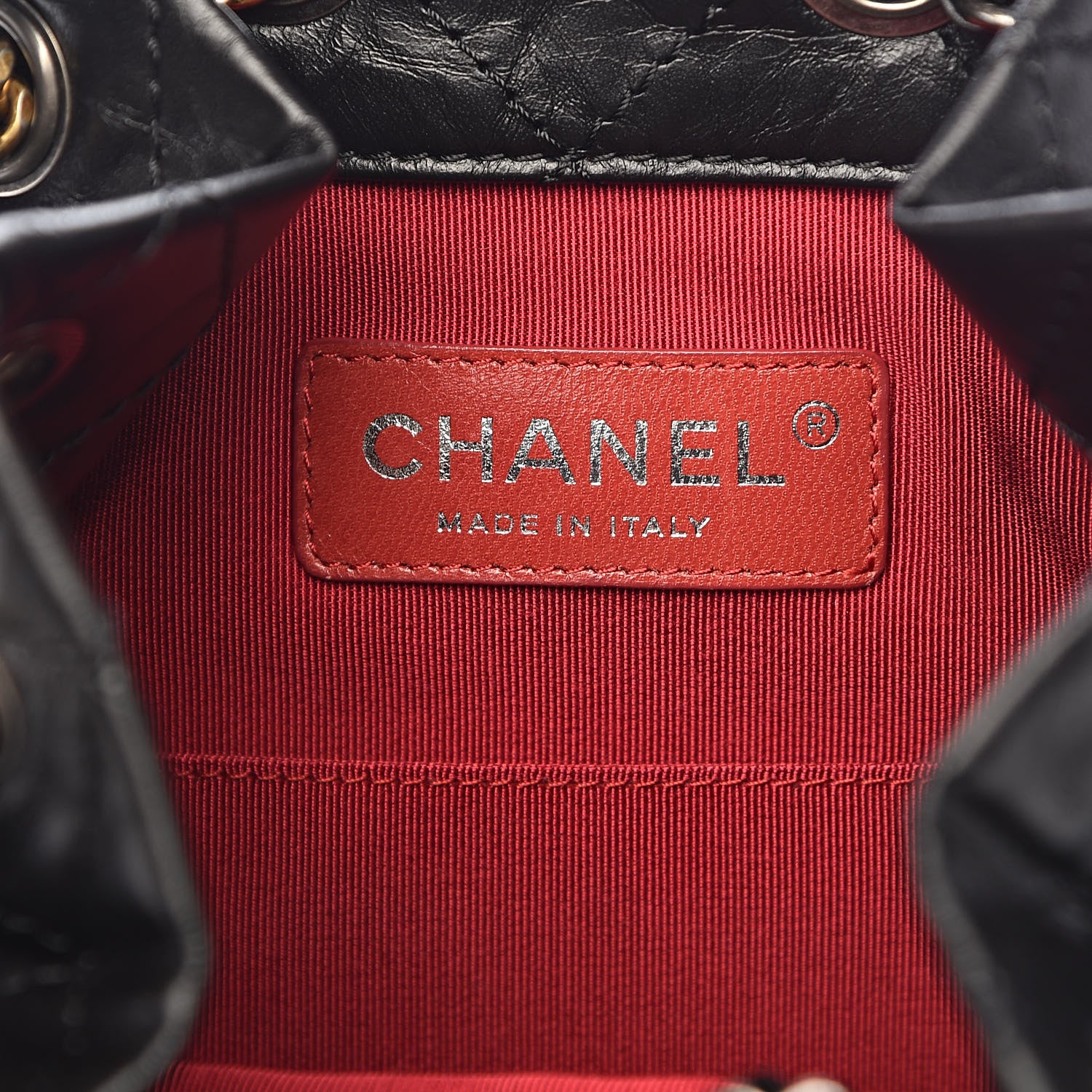 Chanel Aged Calfskin Quilted Small Gabrielle Backpack Black 6 of 10