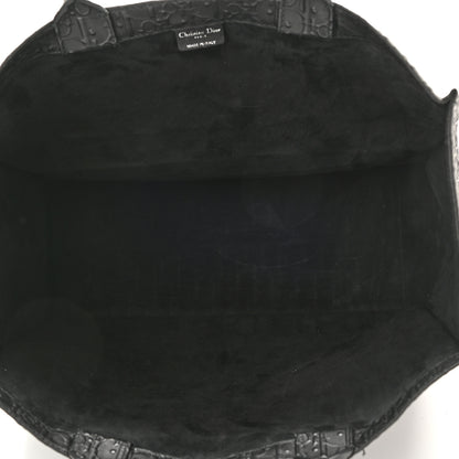 Christian Dior Oblique Calfskin Embossed Large Book Tote Black 5 of 8