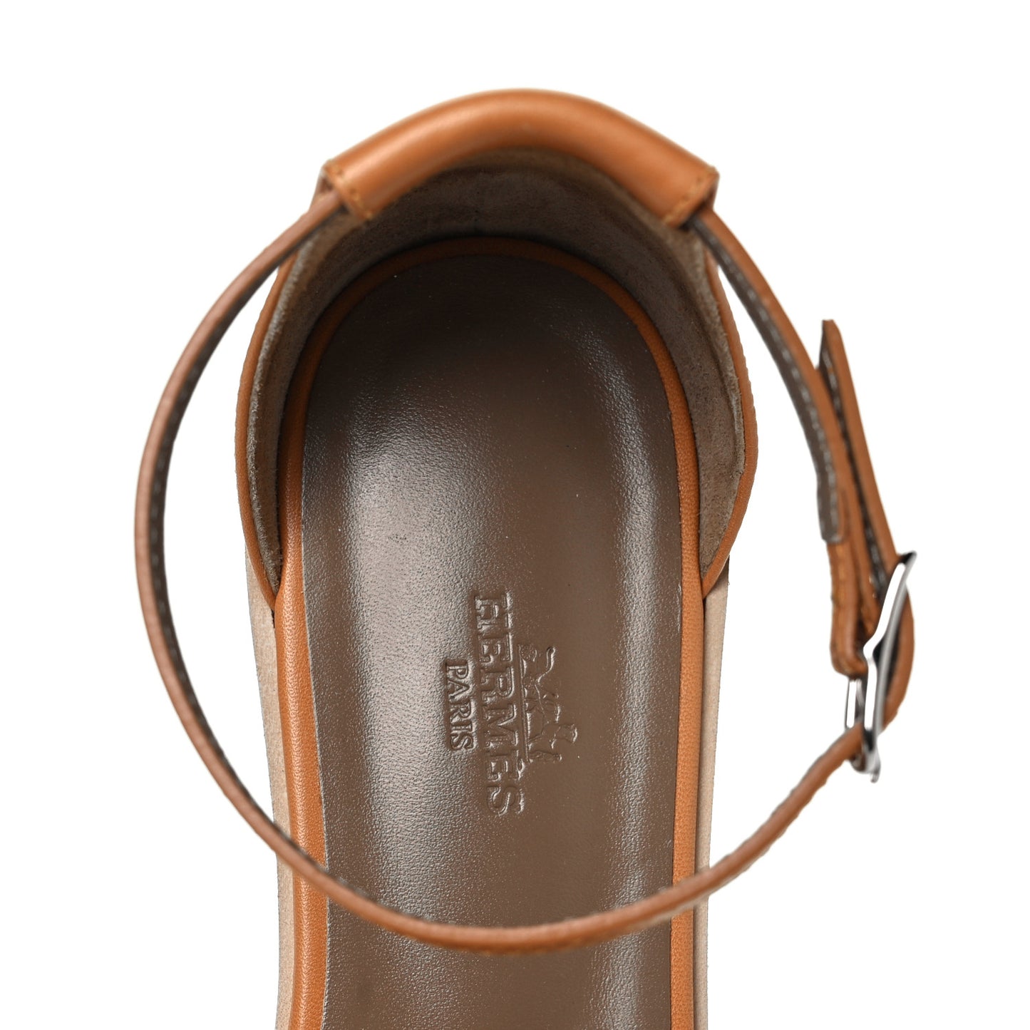 Calfskin Santorini Sandals 40 Naturel