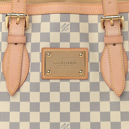 Louis Vuitton Damier Azur Hampstead MM 7 of 10