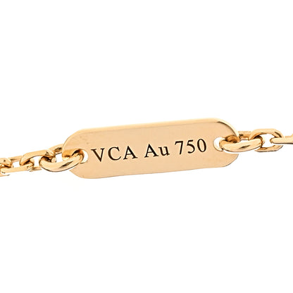 Van Cleef & Arpels 18K Yellow Gold Malachite Vintage Alhambra Pendant Necklace 6 of 9
