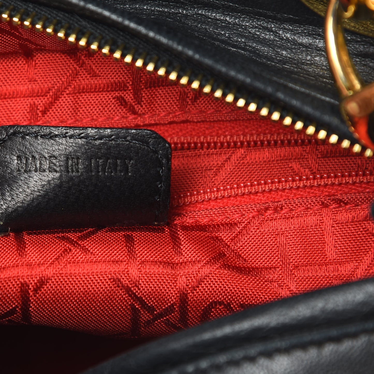 Lambskin Cannage Medium Lady Dior Black