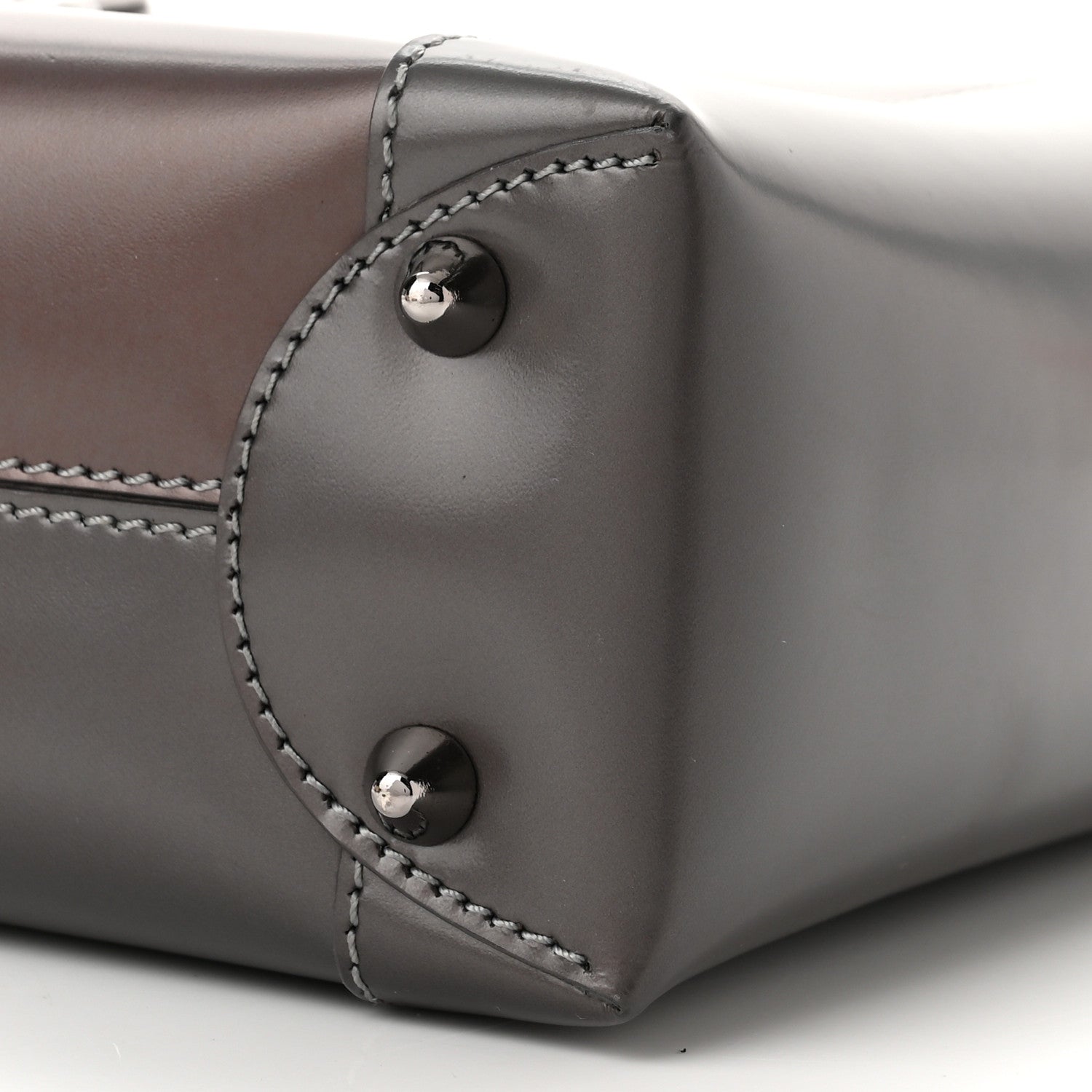 Christian Dior Patent Chrome Beaded Malice Tote Grey Purple 10 of 10