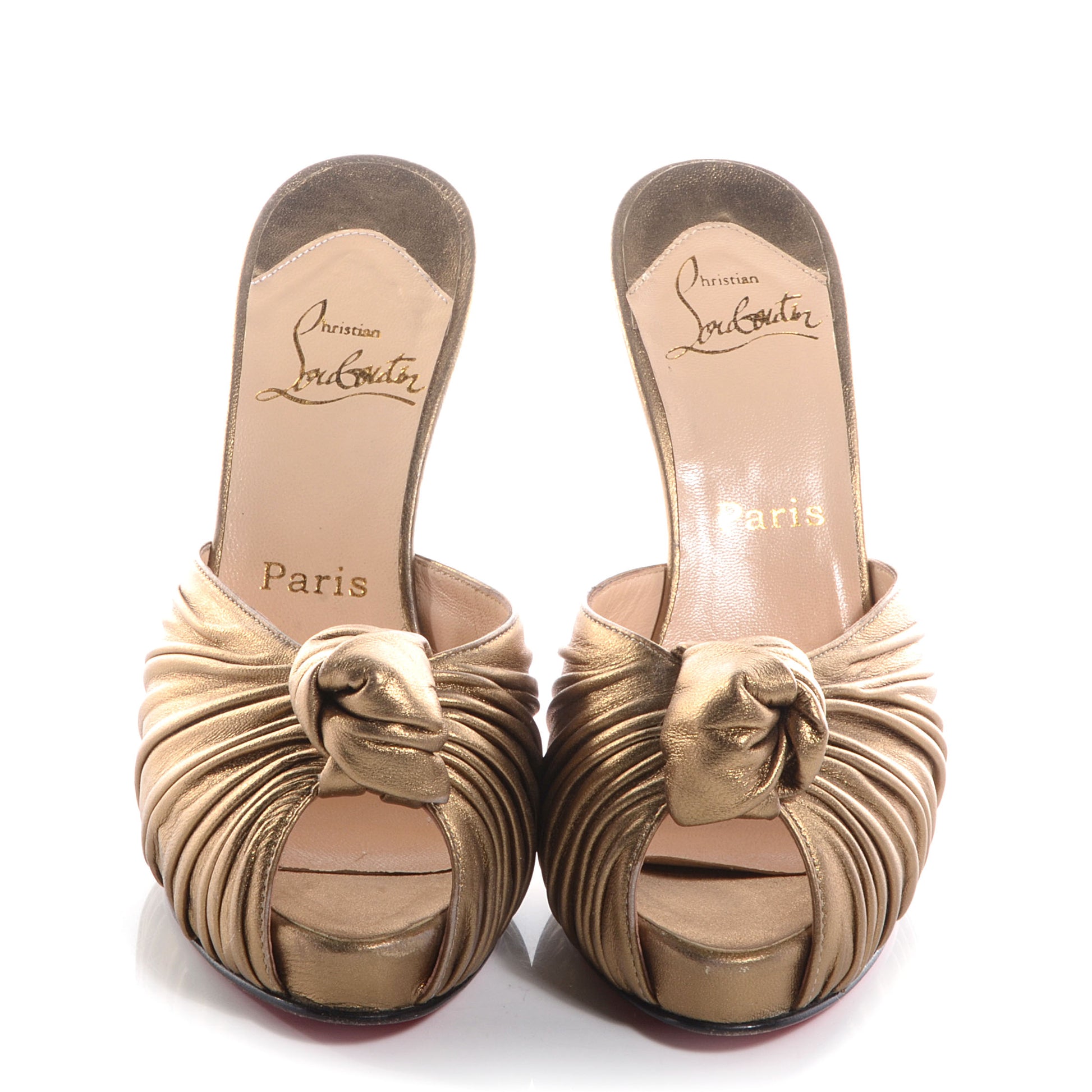 Christian Louboutin Calfskin Greissimo 120 Slide Sandals 37 2 of 6