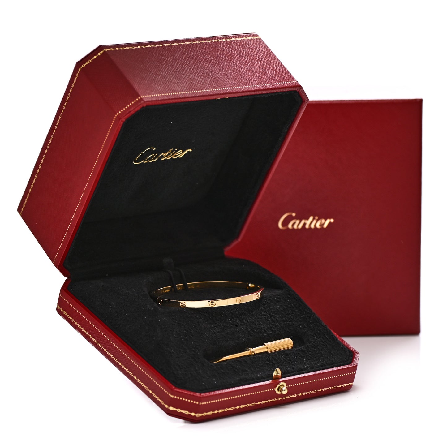 18K Yellow Gold Small LOVE Bracelet 17