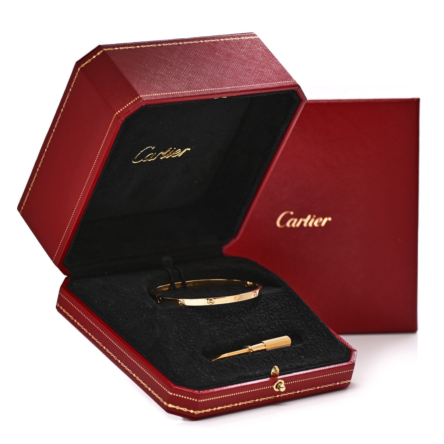 Cartier 18K Yellow Gold Small LOVE Bracelet 17 5 of 5