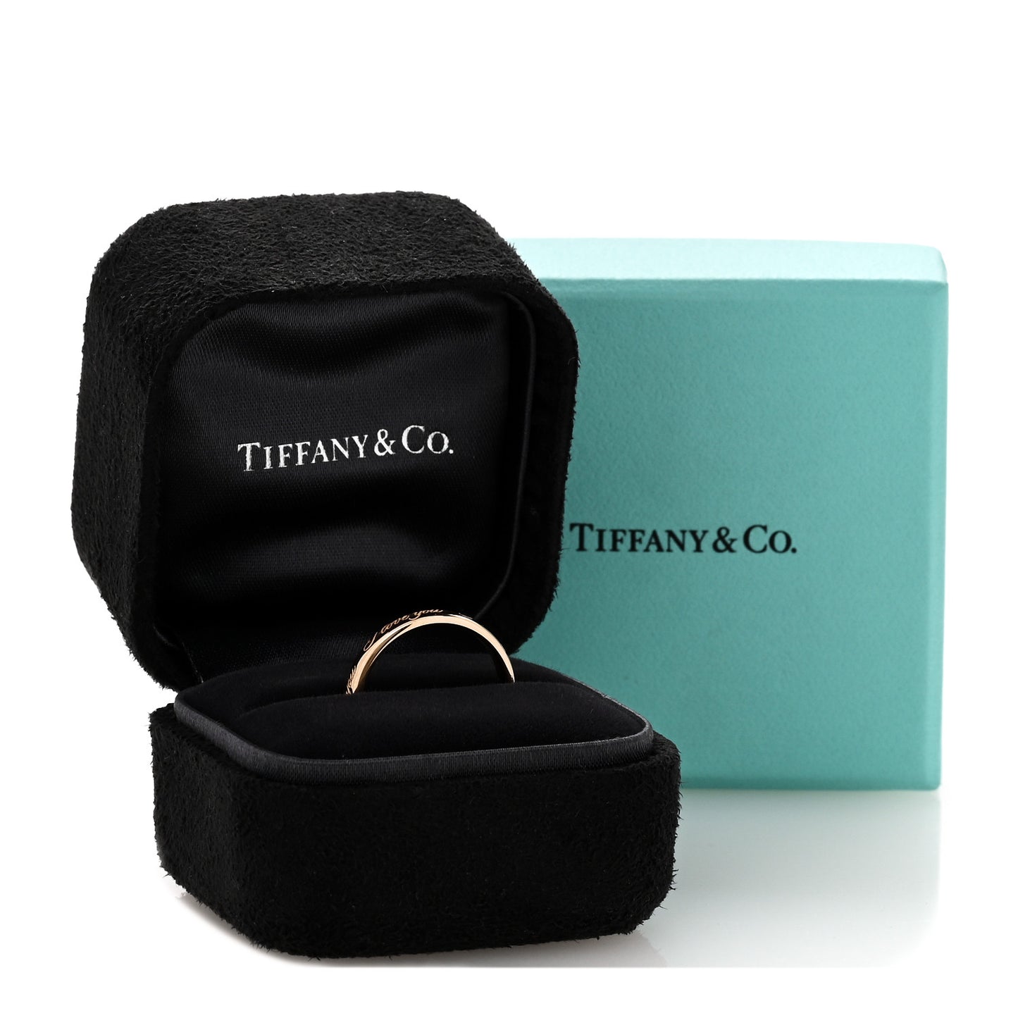 18K Rose Gold Notes I Love You Ring 52 6