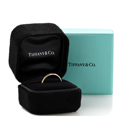 Tiffany 18K Rose Gold Notes I Love You Ring 52 6 5 of 5
