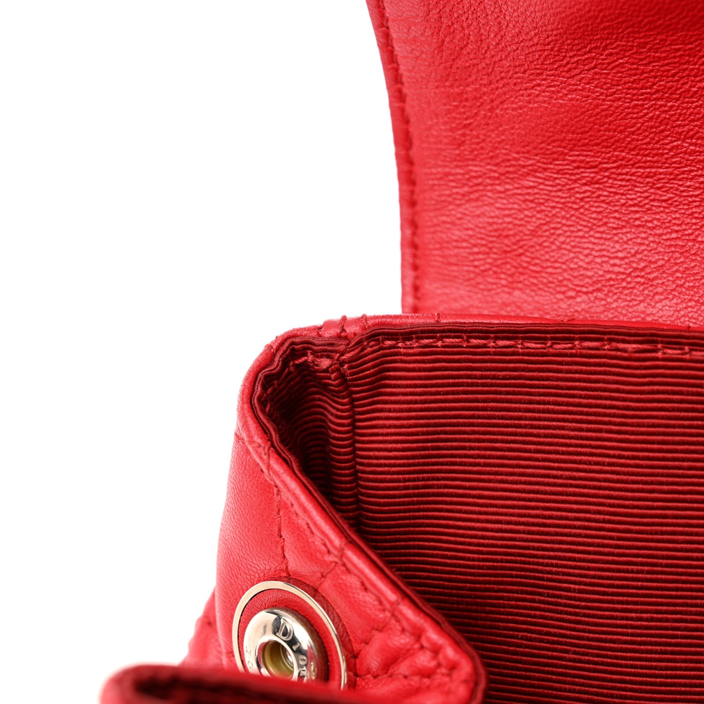 Lambskin Cannage Large Stardust Backpack Red