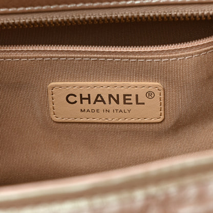 Chanel Iridescent Aged Calfskin Quilted Medium Gabrielle Hobo Light Pink 6 of 9