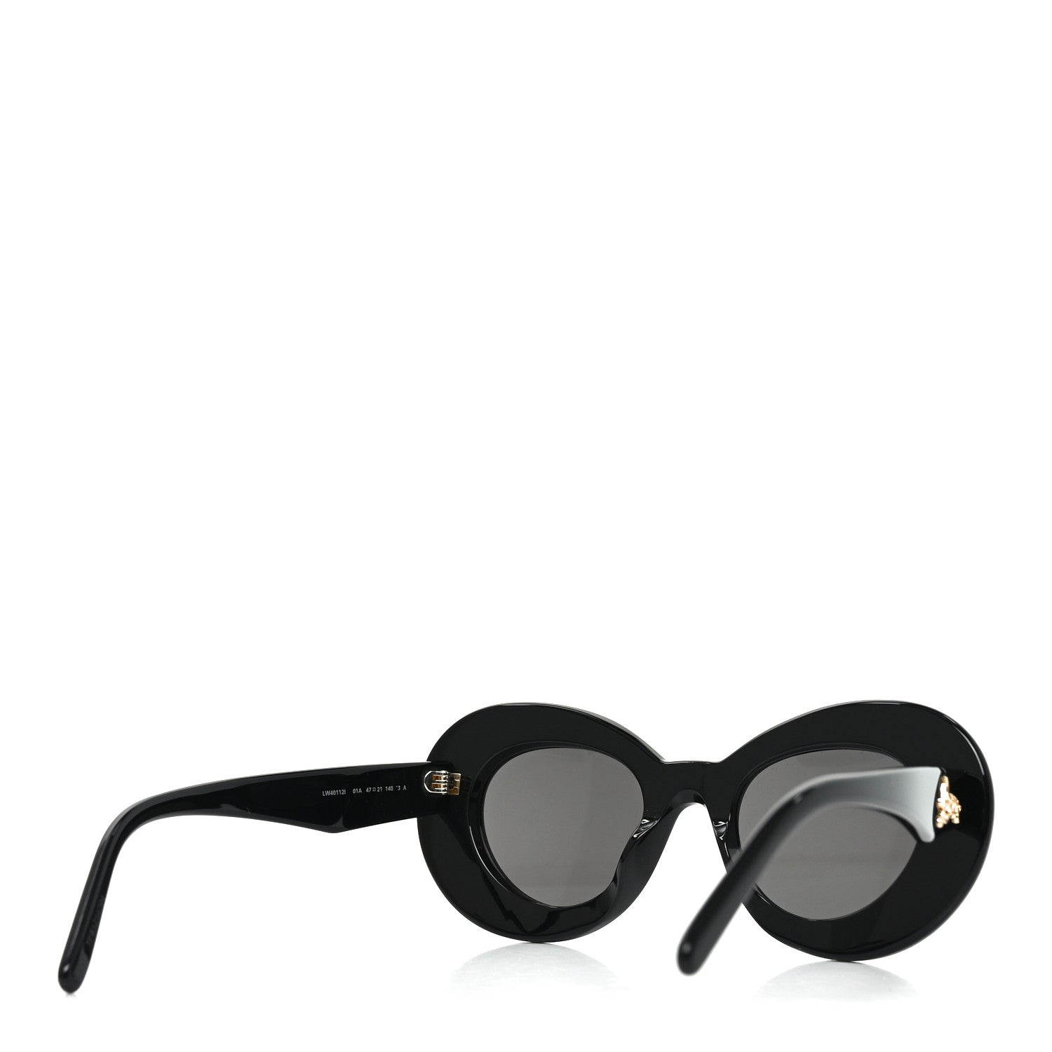 Loewe Acetate Curvy Round Sunglasses LW40112I Black 4 of 7