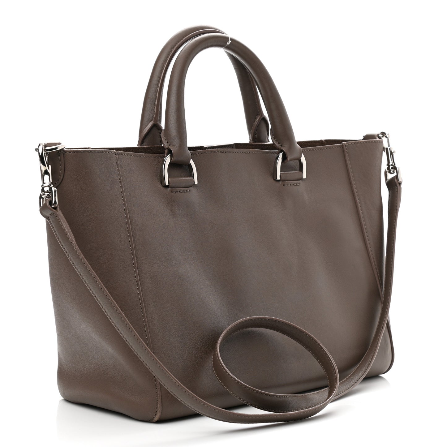 Silky Calf Small Willow Tote Taupe