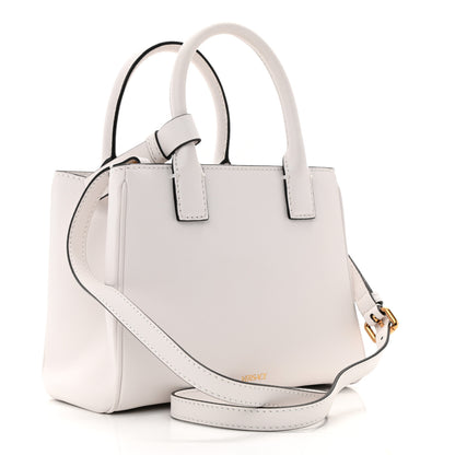 Versace Grained Calfskin Small La Medusa Chain Tote White 3 of 10