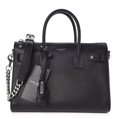 Saint Laurent Grained Calfskin Baby Supple Sac De Jour Black 1 of 8