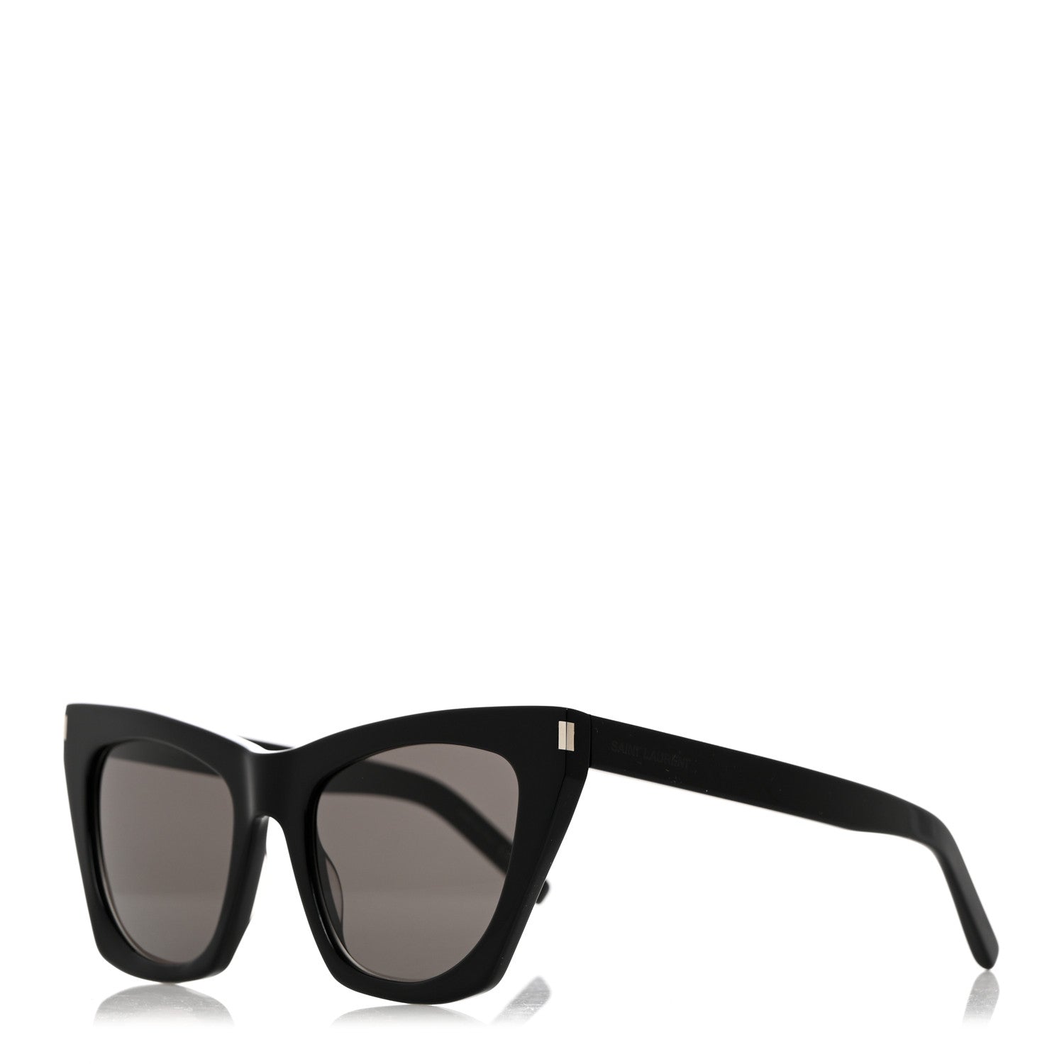 Saint Laurent New Wave SL214 Kate Cat Sunglasses Black 1 of 8