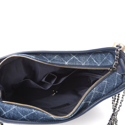 Chanel Denim Calfskin Medium Gabrielle Hobo Blue 5 of 11