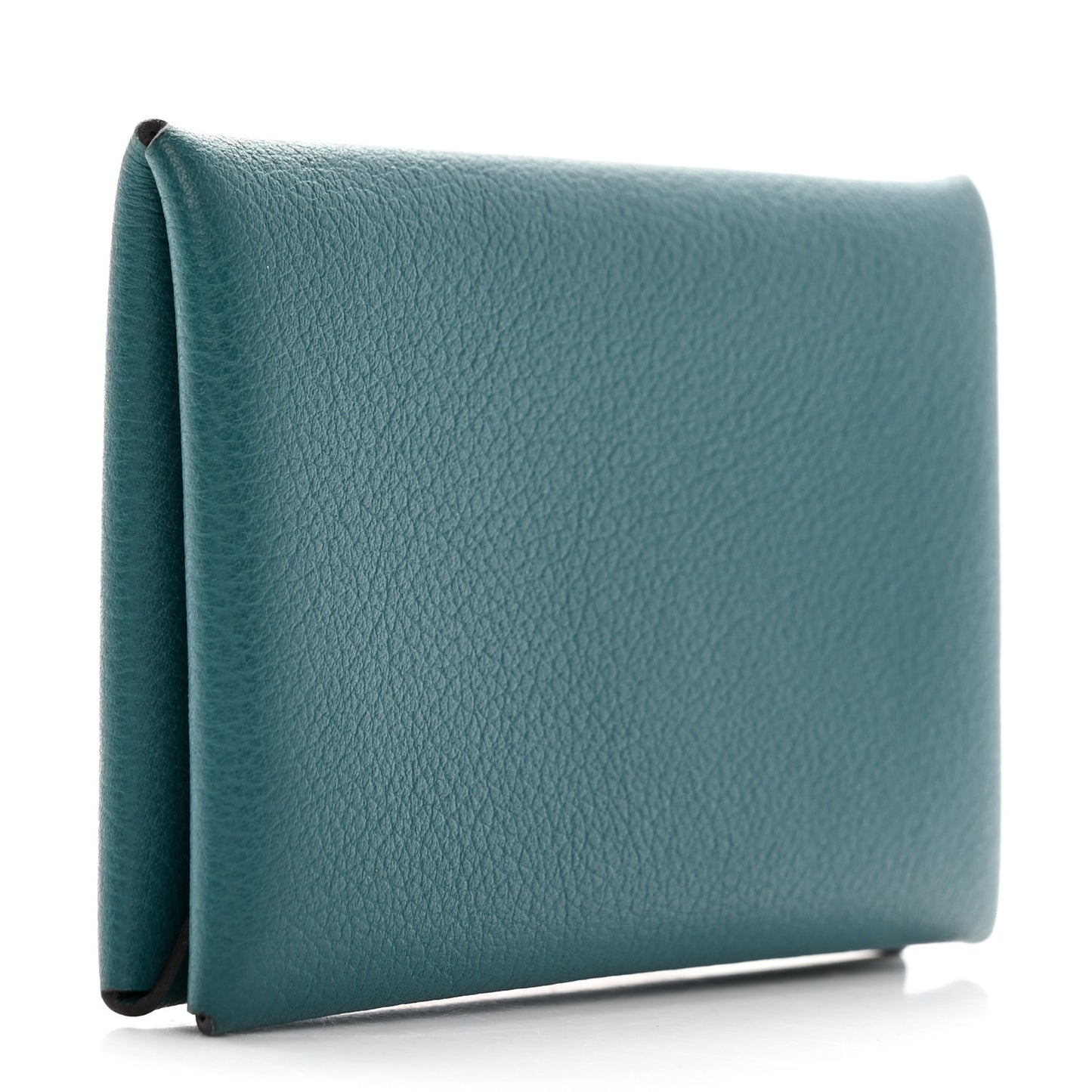 Chevre Mysore Calvi Card Case Vert Bosphore