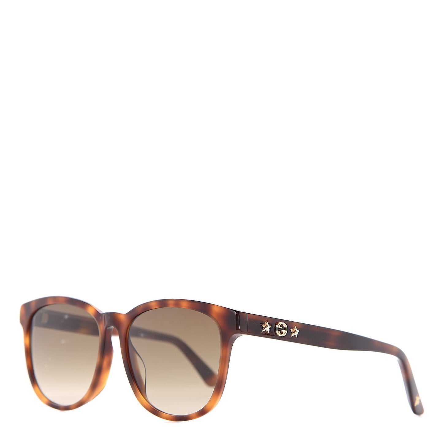 Round Frame Star Sunglasses GG0232SK Tortoiseshell