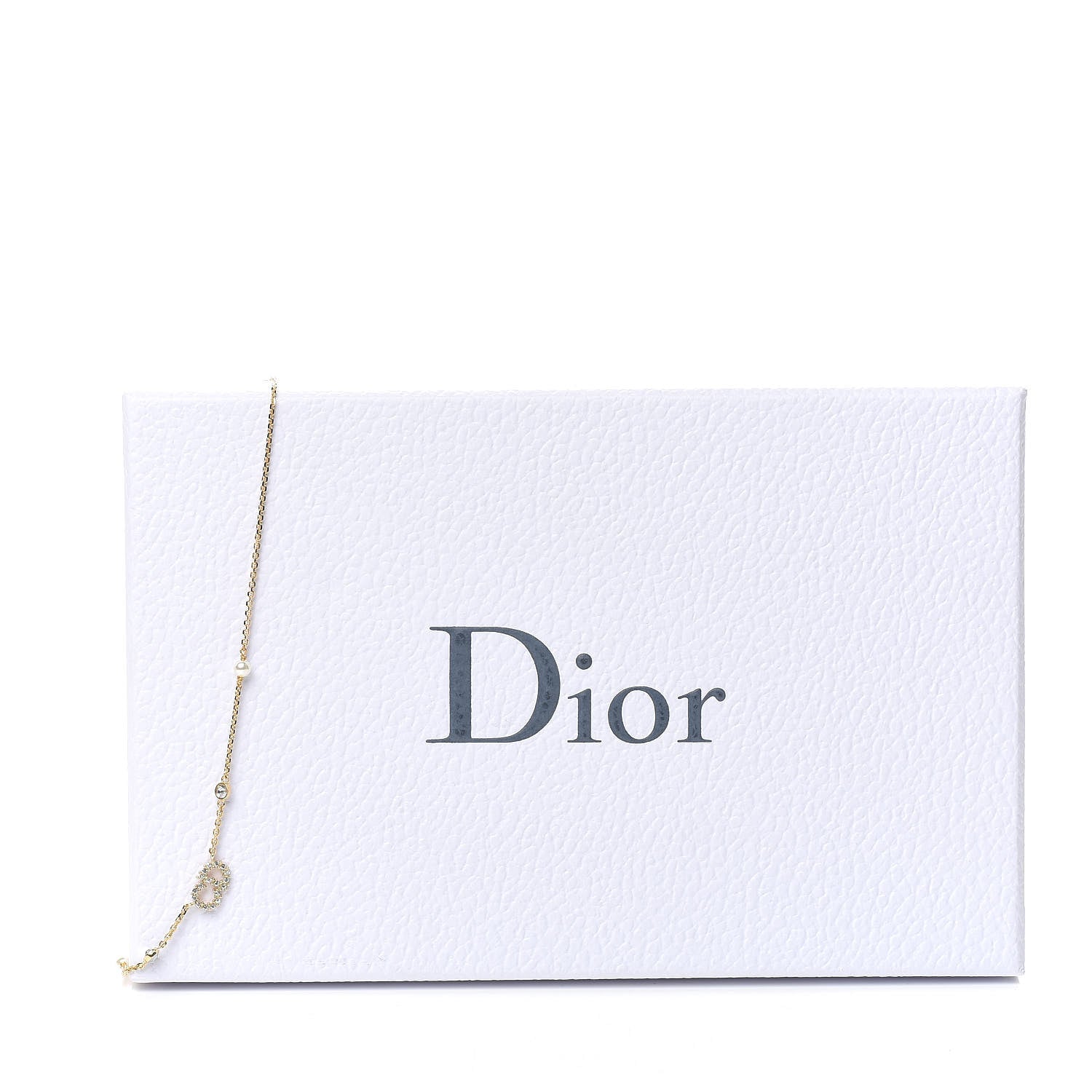 Christian Dior Metal Crystal Pearl Clair D Lune Necklace Gold 6 of 6