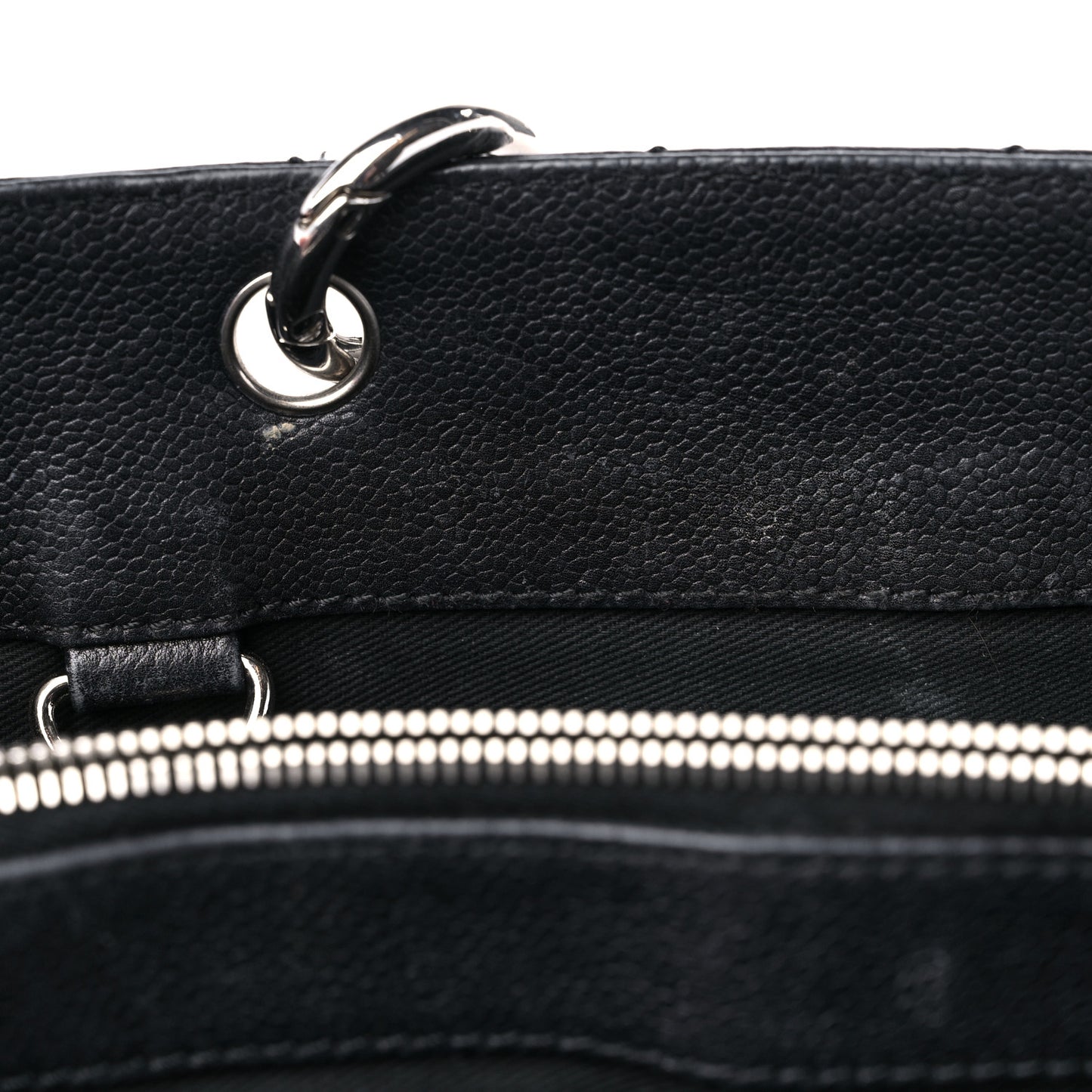 Caviar Quilted Grand Shopping Tote GST Black