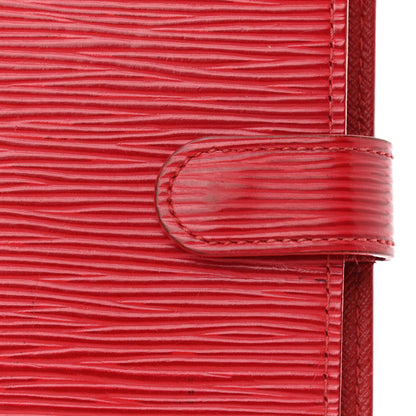 Louis Vuitton Epi Small Ring Agenda Cover Castillan Red 10 of 13