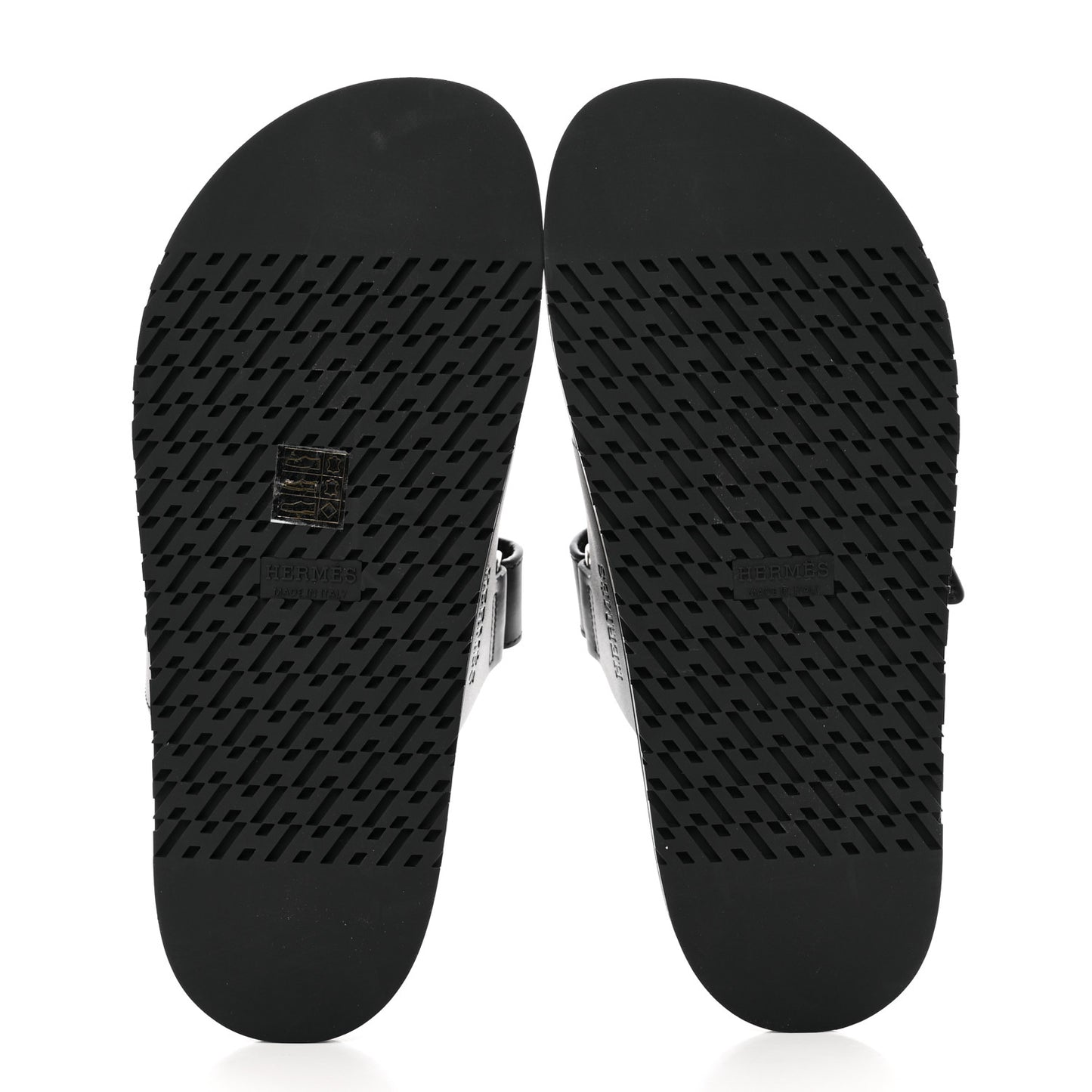 Calfskin Womens Chypre Sandals 39.5 Black