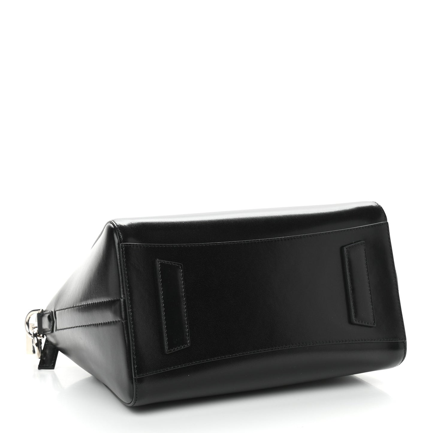 Shiny Lord Calfskin Small Antigona Black