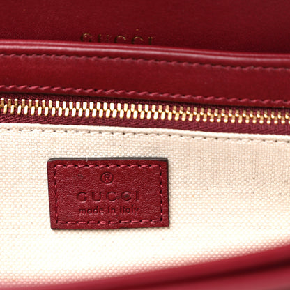 Gucci Arabella Calfskin Horsebit 1955 Soft Medium Shoulder Bag Rosso Ancora 5 of 9