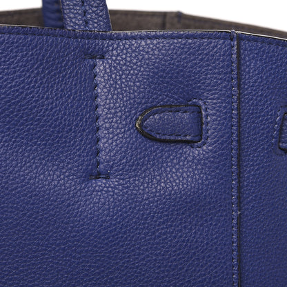 Celine Soft Grained Calfskin Medium Belt Cabas Phantom Indigo 14 of 16