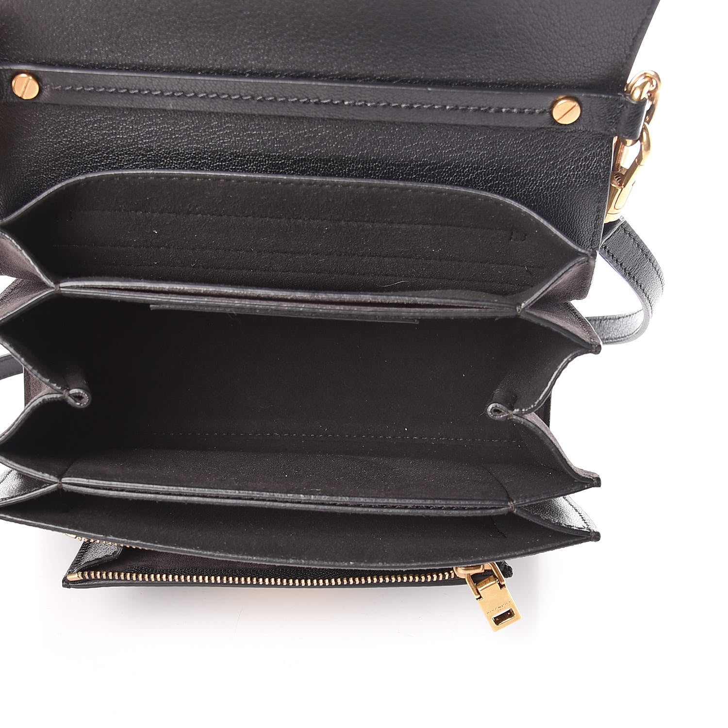 Givenchy Goatskin Suede Small GV3 Shoulder Bag Black 5 of 10