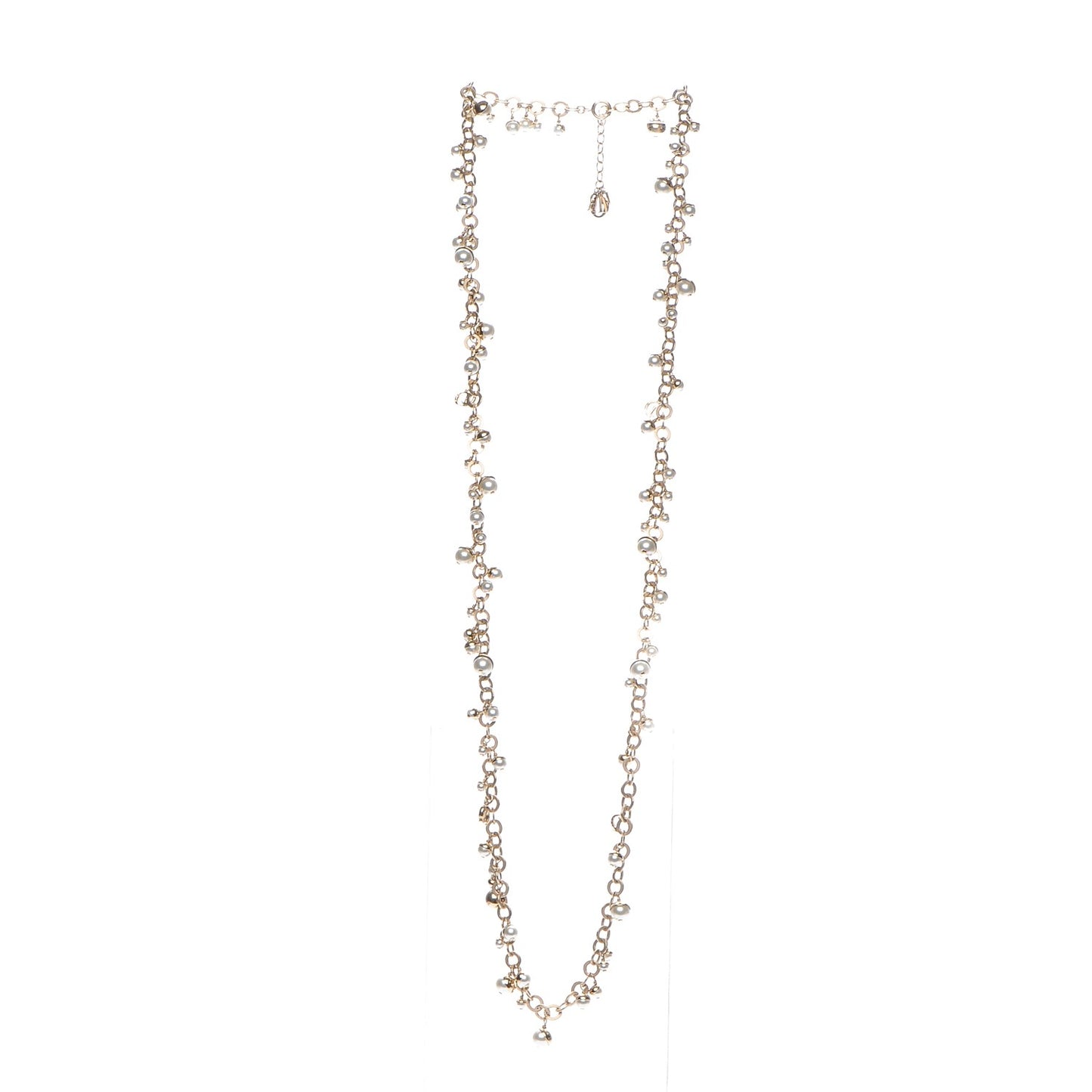 Pearl Mise en Dior Long Necklace Gold