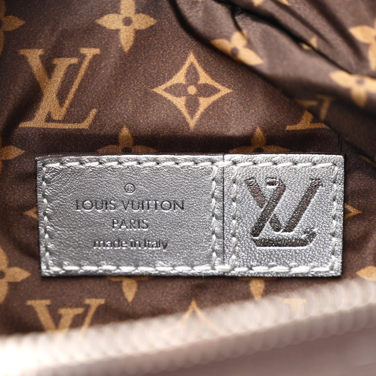 Econyl Monogram Pillow BumBag Silver