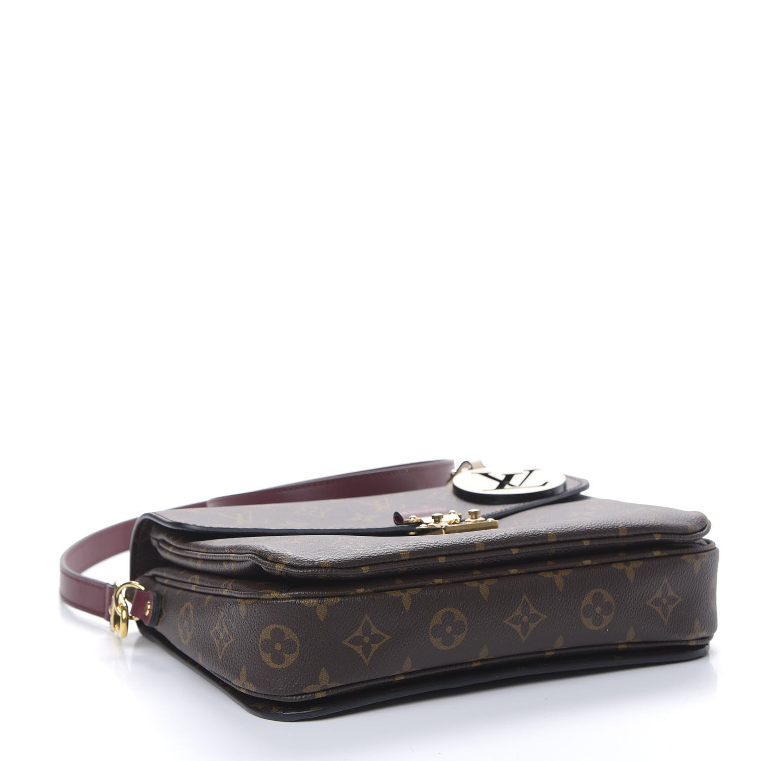 Louis Vuitton Monogram Braided Pochette Metis Safran 3 of 8