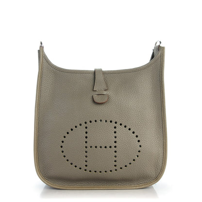 Hermes Taurillon Clemence Evelyne III PM Etain 1 of 13