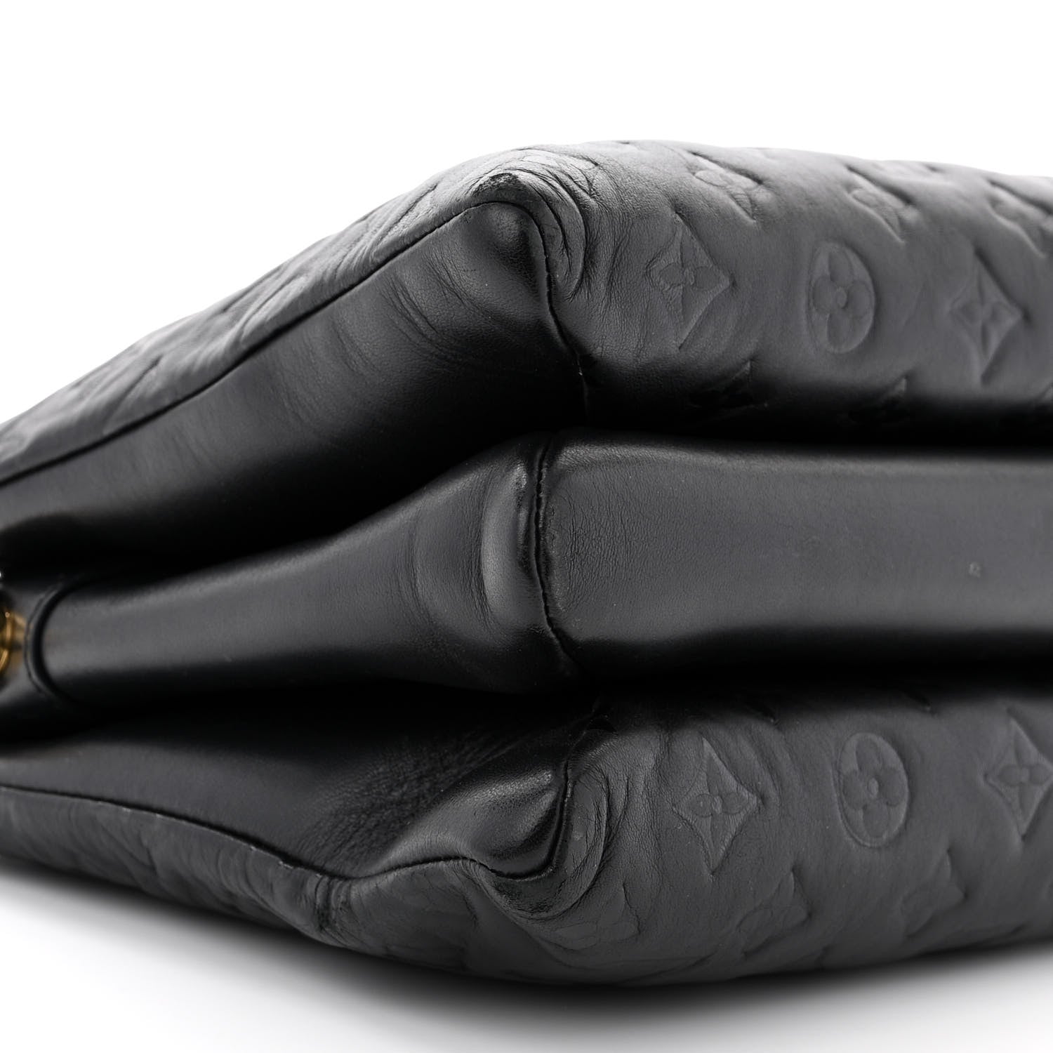 Louis Vuitton Lambskin Embossed Monogram Coussin PM Black 11 of 16