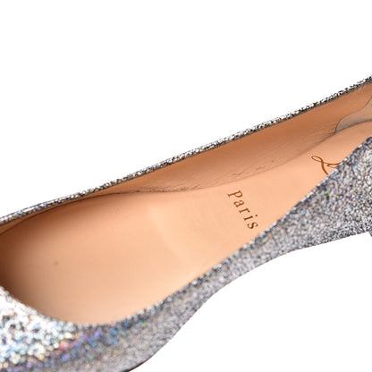 Christian Louboutin Metallic Nappa Ballalla Flats 36 Silver 10 of 12