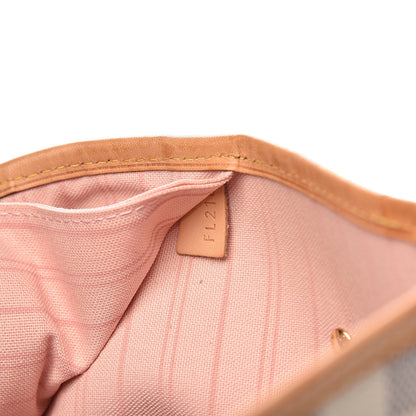 Louis Vuitton Damier Azur Neo Neverfull MM Rose Ballerine 8 of 12