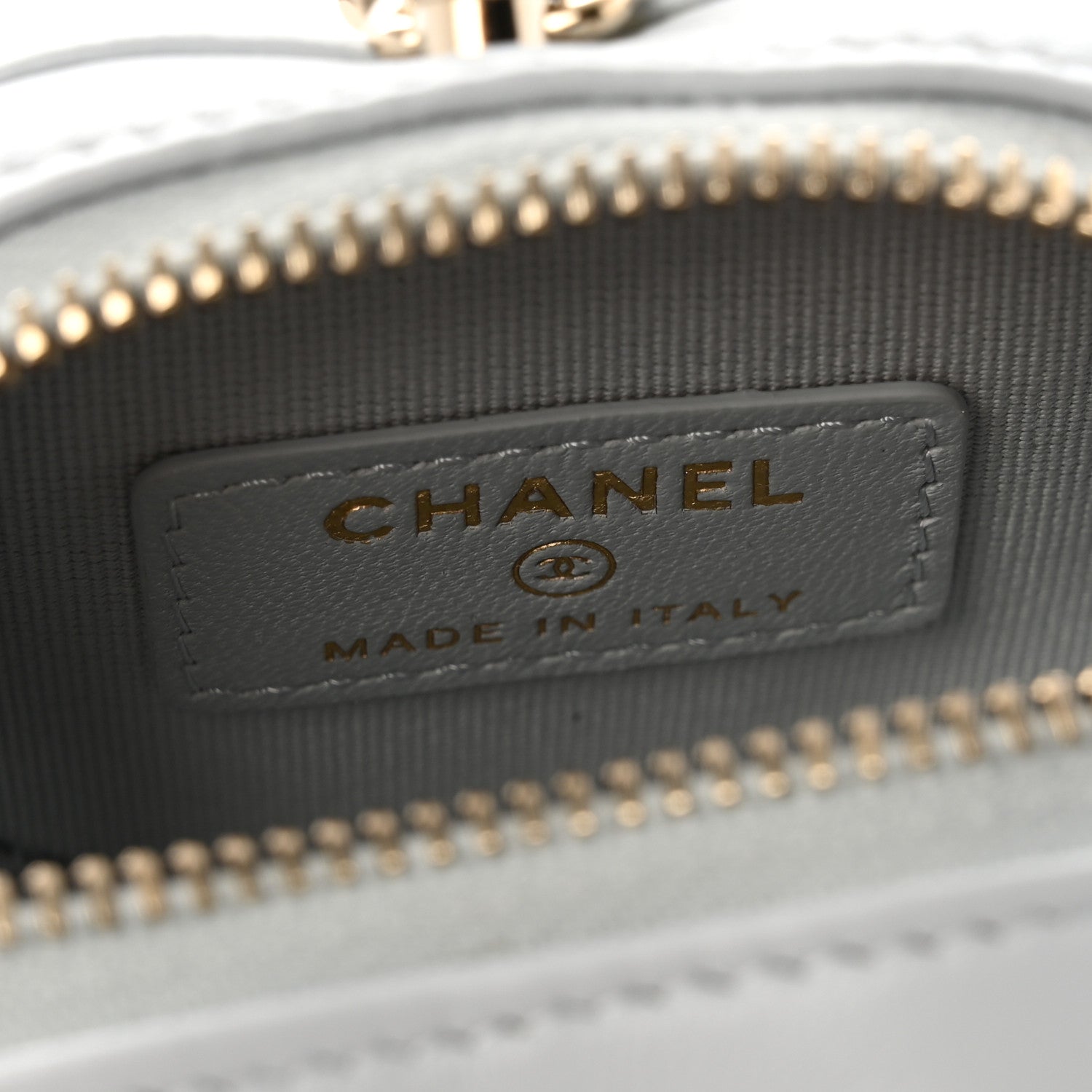 Chanel Lambskin Quilted CC Mini In Love Heart Bag Charm Light Blue 4 of 6