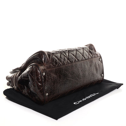 Chanel Glazed Calfskin Small New Portobello Dark Brown 4 of 7