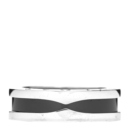 Bulgari Sterling Silver Ceramic Save The Children One-Band Ring 56 7.5 1 of 4