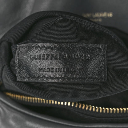 Saint Laurent Lambskin Quilted Small Loulou Puffer Monogram Chain Satchel Storm 8 of 12