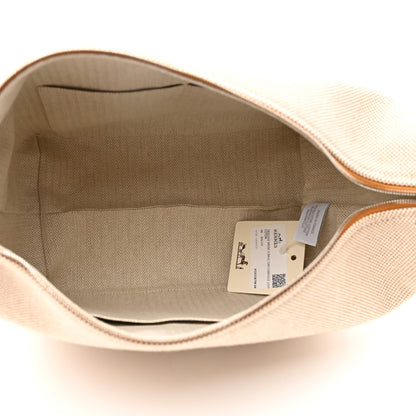 Hermes Canvas Large Bride-A-Brac Cabriole Case Biscuit 4 of 6